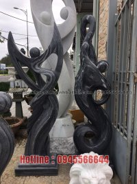 Onyx Black Stone Art Statue