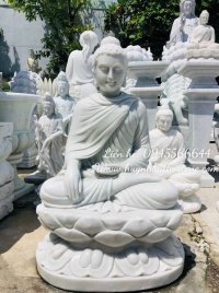 Tượng Đức Bổn Sư Thích Ca Mâu Ni Phật cao 1m bằng đá mỹ nghệ non nước Đà Nẵng