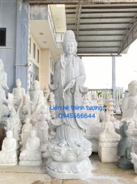 Tôn tượng Phật Quan âm cao 3m.