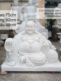Tôn tượng Phật Di Lặc cao 75cm đá nguyên khối