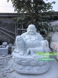 Tôn tượng Đức Phật Di Lặc đẹp bằng đá 1,7m