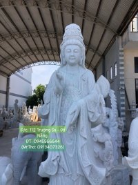 Tôn tượng Phật đá đẹp nguyên khối, cao 1m giá thỉnh 8 triệu, xưởng sẵn tượng đến 7m 