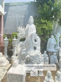 Tôn tượng Phật Quan Âm cao 2,8m đá nguyên khối đẹp 