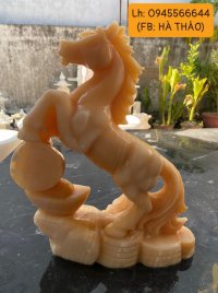 Tượng ngựa đá Ngọc tuyệt đẹp 41cm