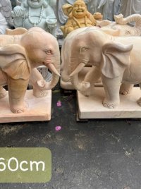 Con Voi bằng đá vàng nguyên khối.0